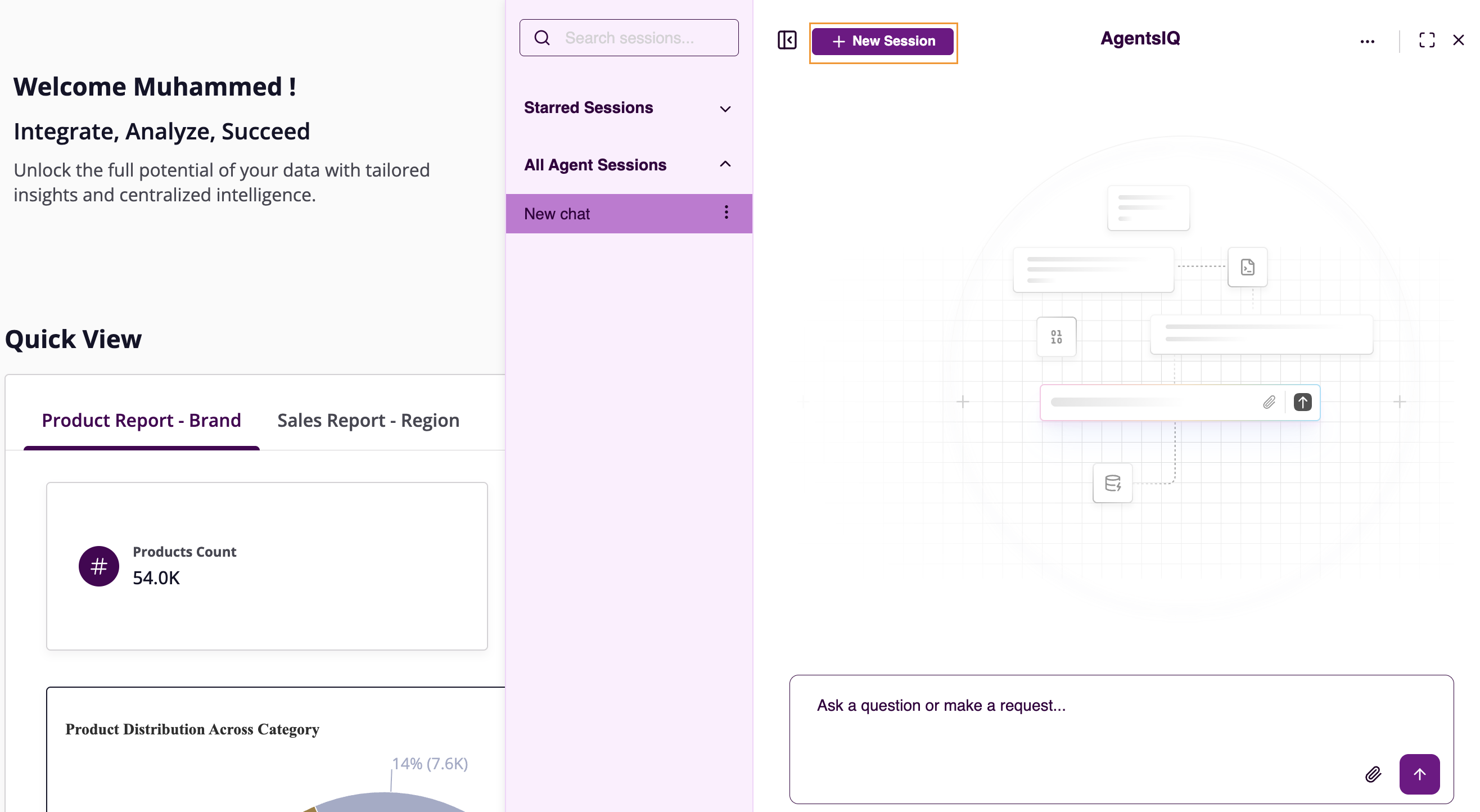 Opening new chat session